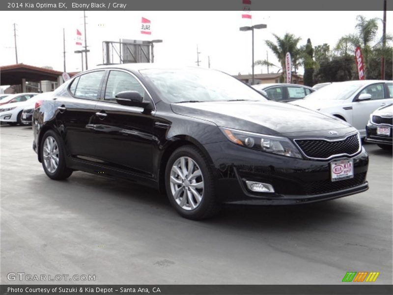 Ebony Black / Gray 2014 Kia Optima EX