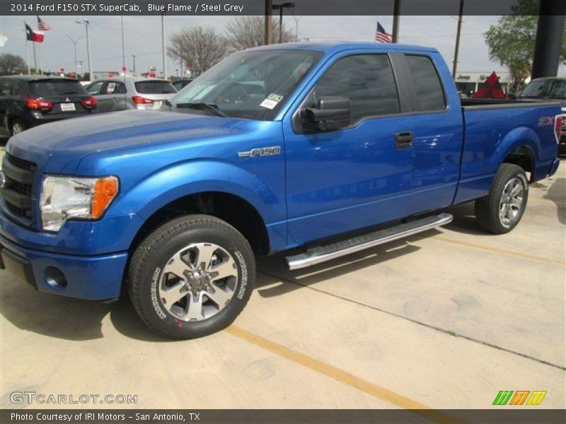 Blue Flame / Steel Grey 2014 Ford F150 STX SuperCab