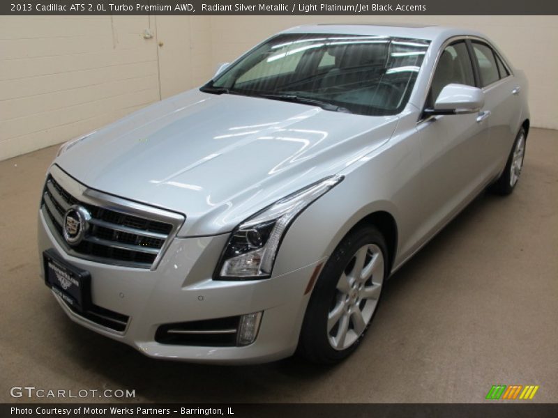 Radiant Silver Metallic / Light Platinum/Jet Black Accents 2013 Cadillac ATS 2.0L Turbo Premium AWD