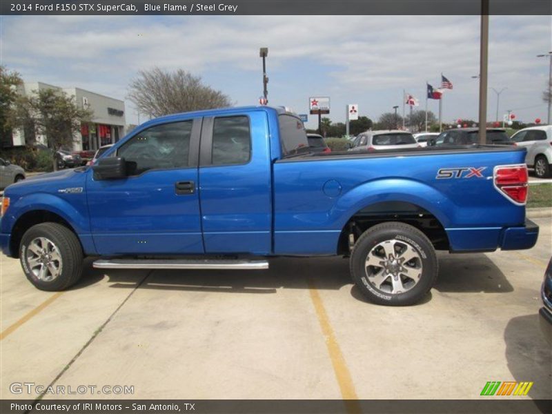 Blue Flame / Steel Grey 2014 Ford F150 STX SuperCab