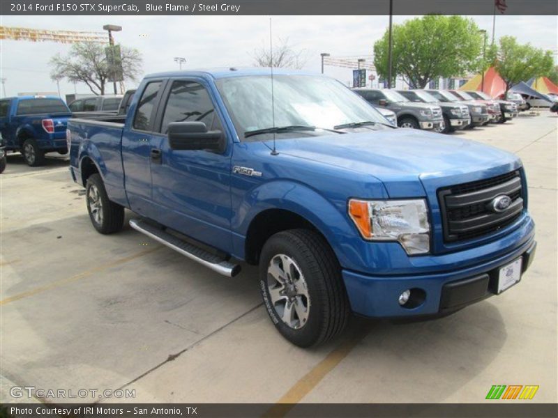 Blue Flame / Steel Grey 2014 Ford F150 STX SuperCab