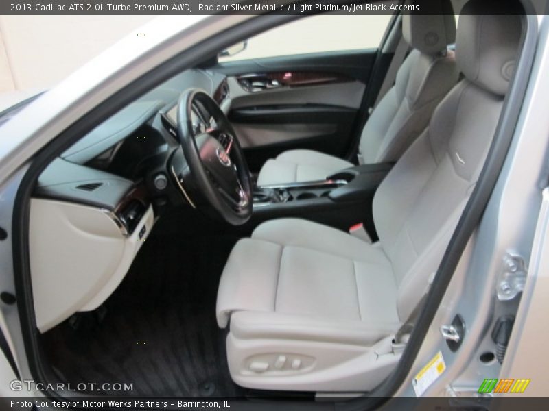 Radiant Silver Metallic / Light Platinum/Jet Black Accents 2013 Cadillac ATS 2.0L Turbo Premium AWD