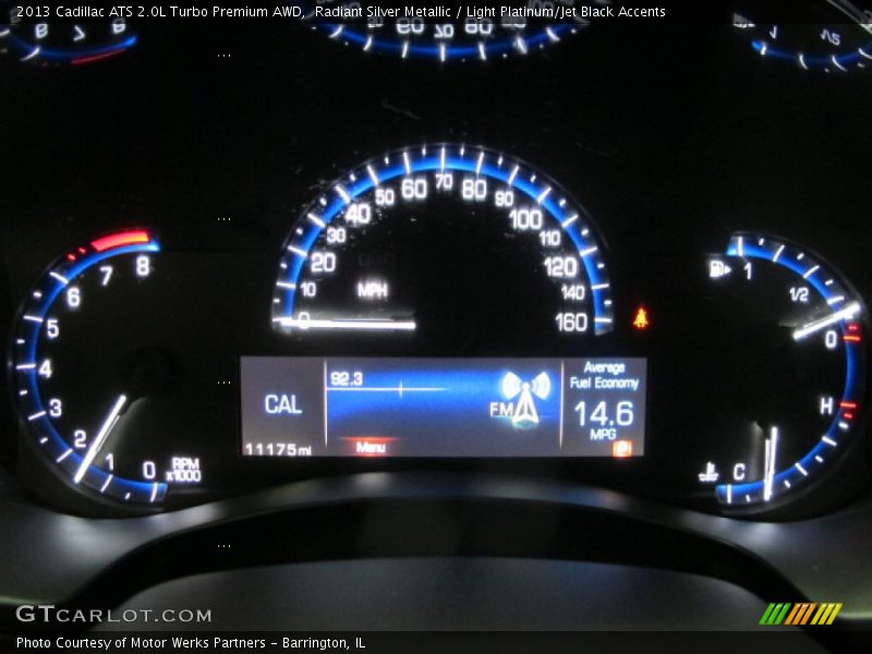 Radiant Silver Metallic / Light Platinum/Jet Black Accents 2013 Cadillac ATS 2.0L Turbo Premium AWD