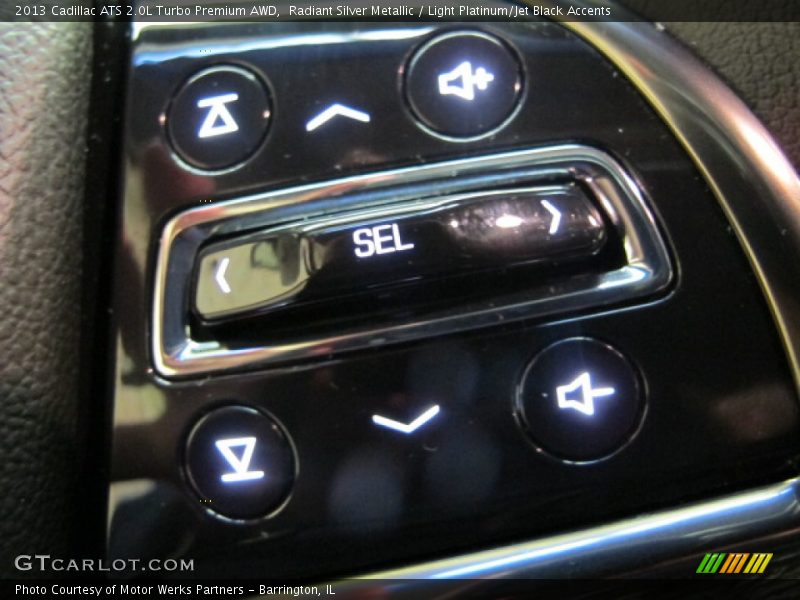 Radiant Silver Metallic / Light Platinum/Jet Black Accents 2013 Cadillac ATS 2.0L Turbo Premium AWD