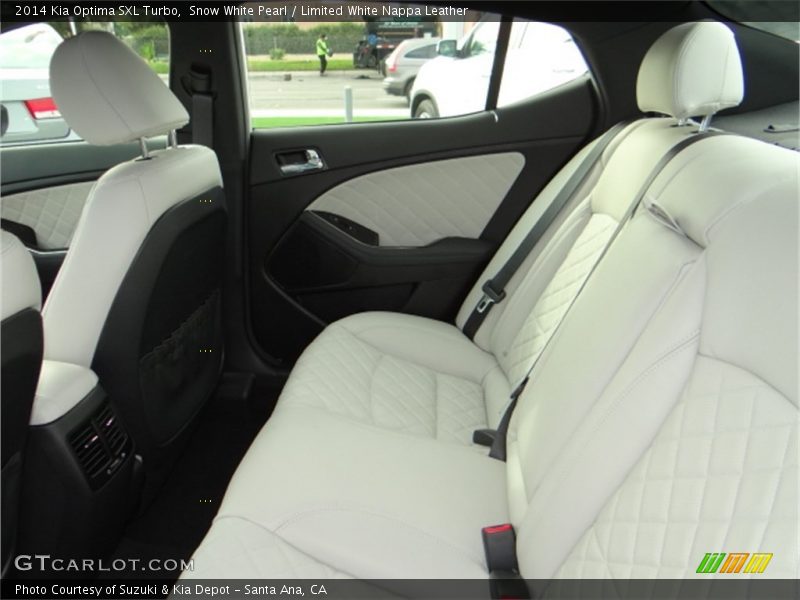 Snow White Pearl / Limited White Nappa Leather 2014 Kia Optima SXL Turbo