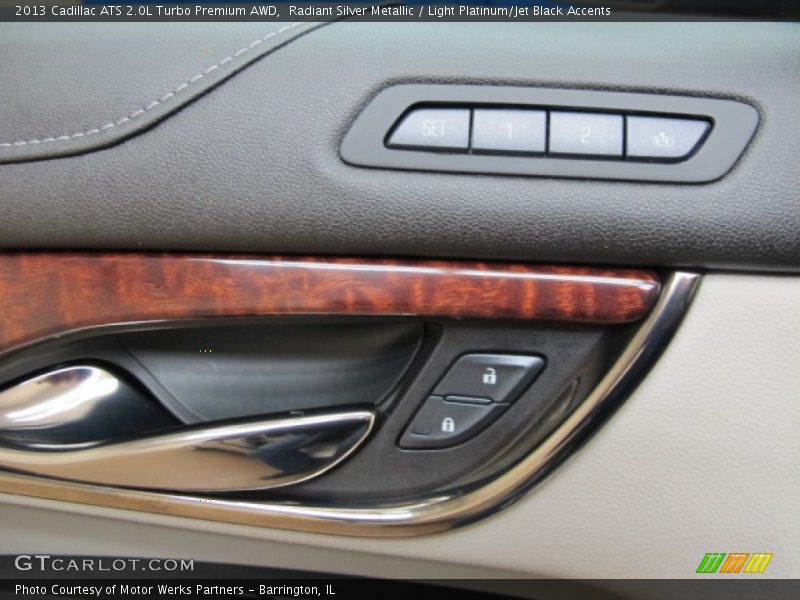 Radiant Silver Metallic / Light Platinum/Jet Black Accents 2013 Cadillac ATS 2.0L Turbo Premium AWD