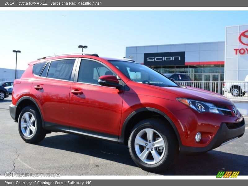 Barcelona Red Metallic / Ash 2014 Toyota RAV4 XLE