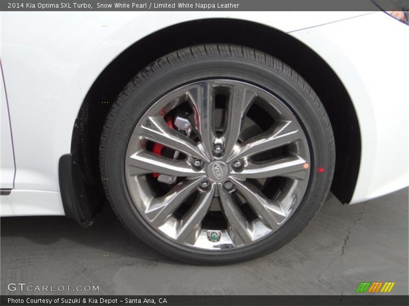Snow White Pearl / Limited White Nappa Leather 2014 Kia Optima SXL Turbo
