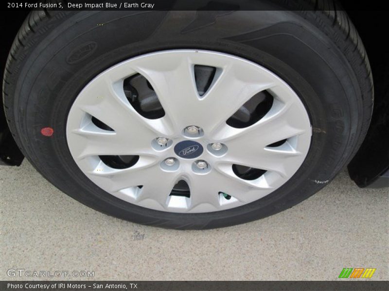 Deep Impact Blue / Earth Gray 2014 Ford Fusion S