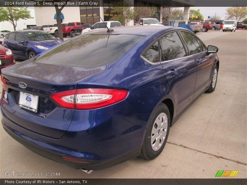 Deep Impact Blue / Earth Gray 2014 Ford Fusion S