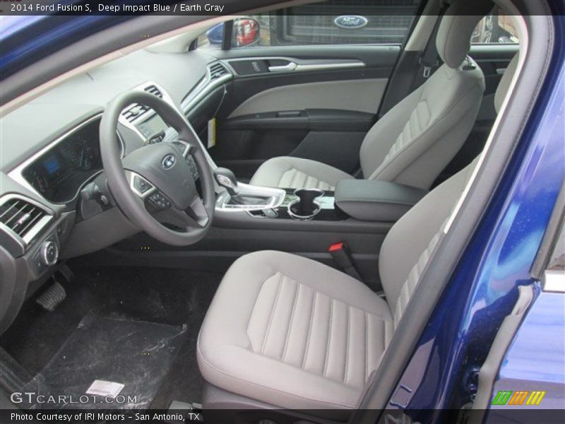 Deep Impact Blue / Earth Gray 2014 Ford Fusion S