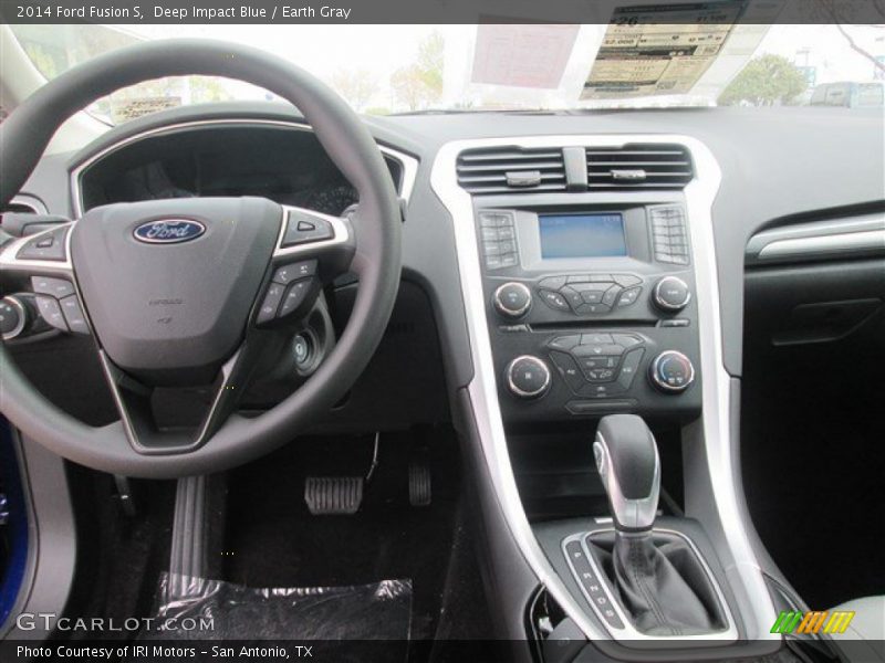 Deep Impact Blue / Earth Gray 2014 Ford Fusion S