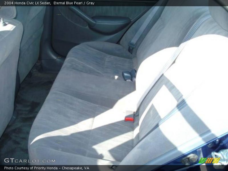 Eternal Blue Pearl / Gray 2004 Honda Civic LX Sedan