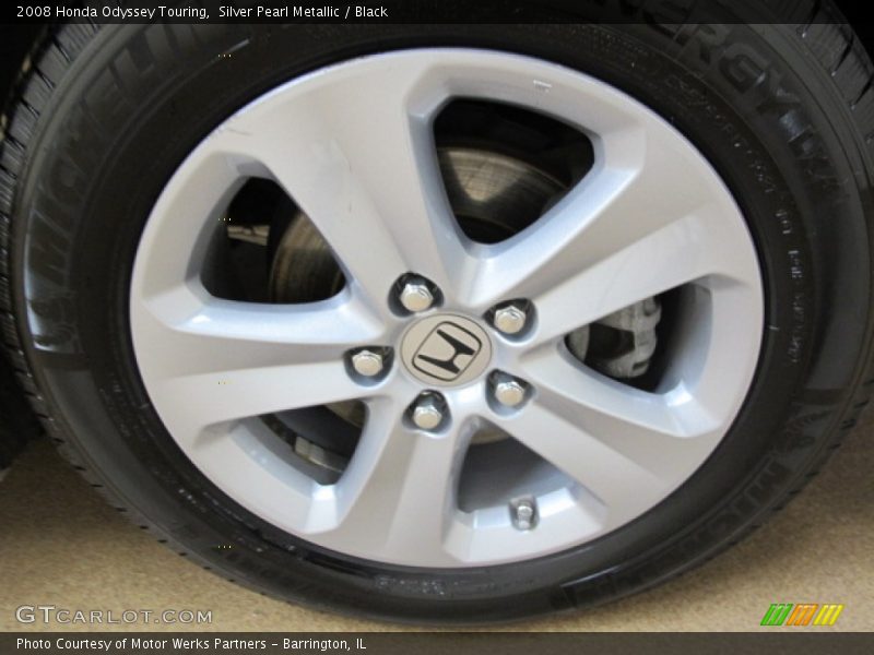 Silver Pearl Metallic / Black 2008 Honda Odyssey Touring