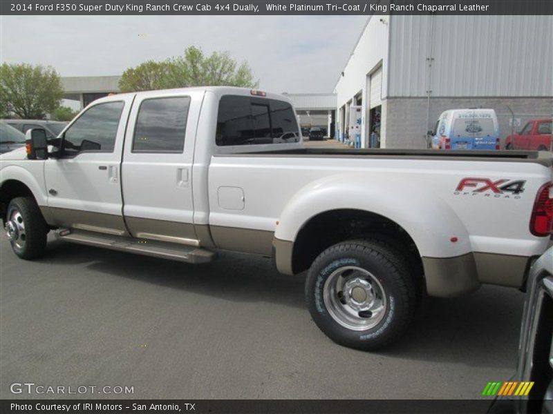 White Platinum Tri-Coat / King Ranch Chaparral Leather 2014 Ford F350 Super Duty King Ranch Crew Cab 4x4 Dually