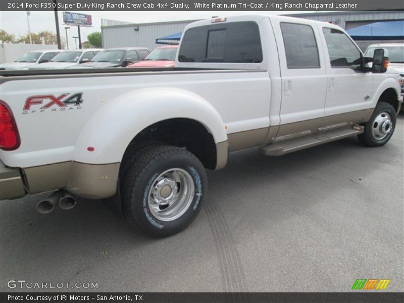 White Platinum Tri-Coat / King Ranch Chaparral Leather 2014 Ford F350 Super Duty King Ranch Crew Cab 4x4 Dually