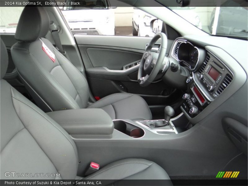 Front Seat of 2014 Optima SX