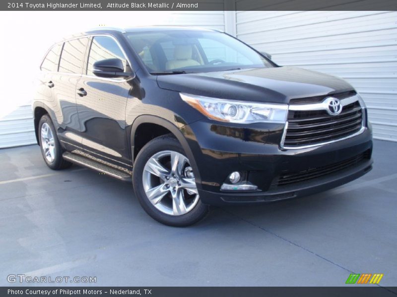 Attitude Black Metallic / Almond 2014 Toyota Highlander Limited