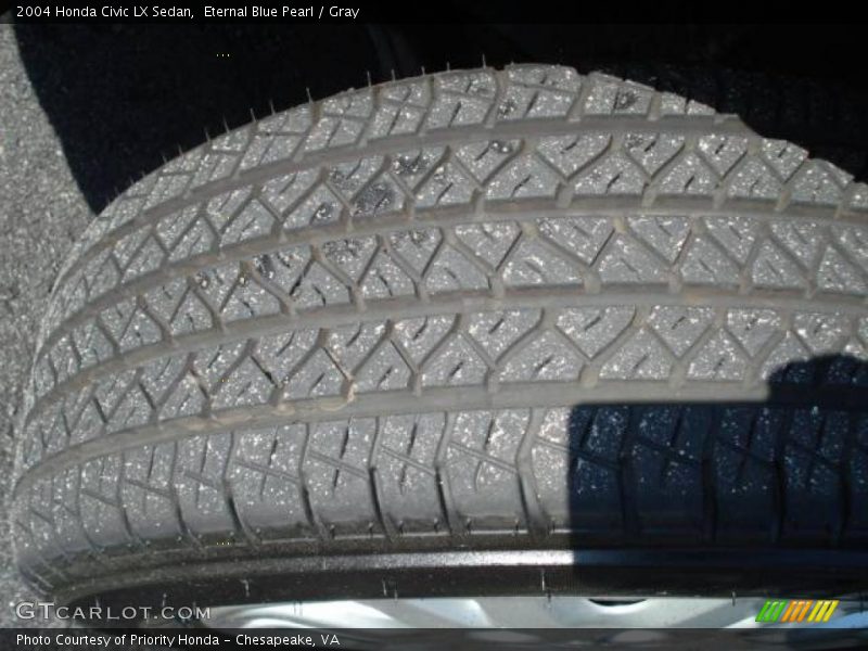 Eternal Blue Pearl / Gray 2004 Honda Civic LX Sedan