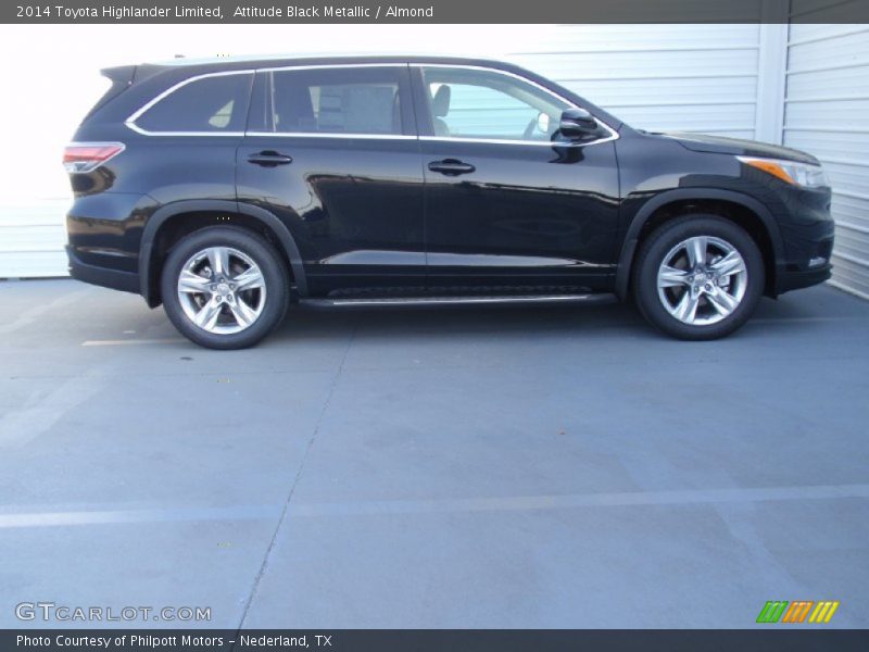 Attitude Black Metallic / Almond 2014 Toyota Highlander Limited