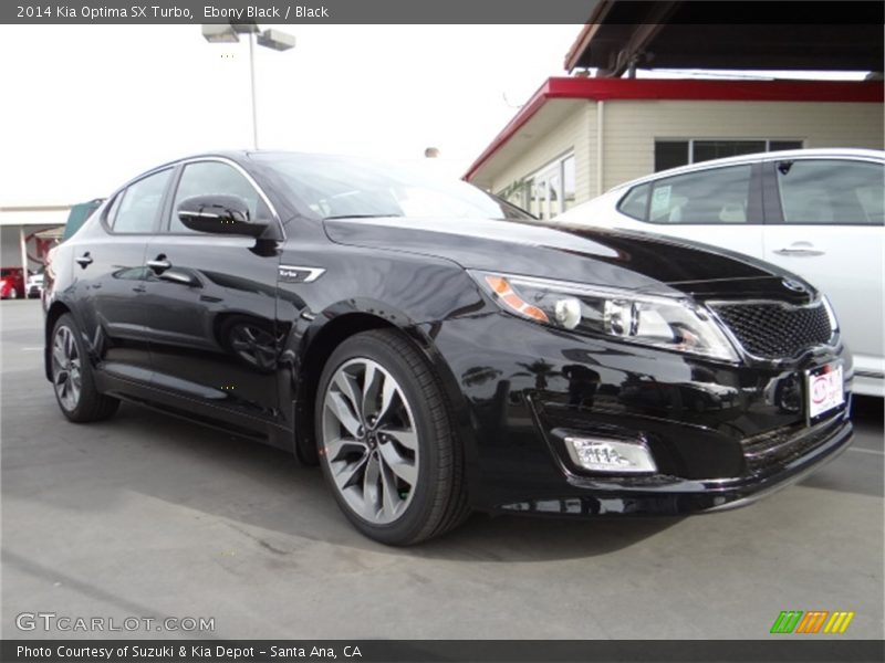 Ebony Black / Black 2014 Kia Optima SX Turbo