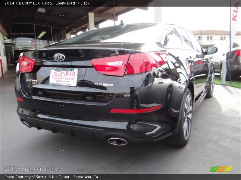 Ebony Black / Black 2014 Kia Optima SX Turbo