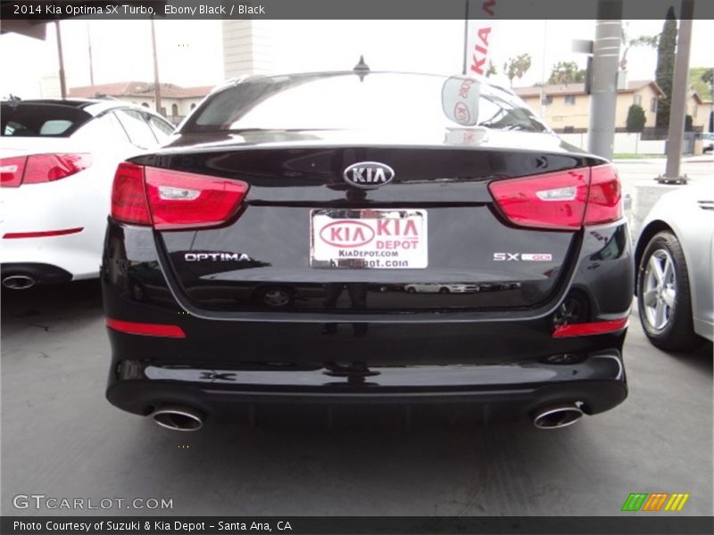 Ebony Black / Black 2014 Kia Optima SX Turbo
