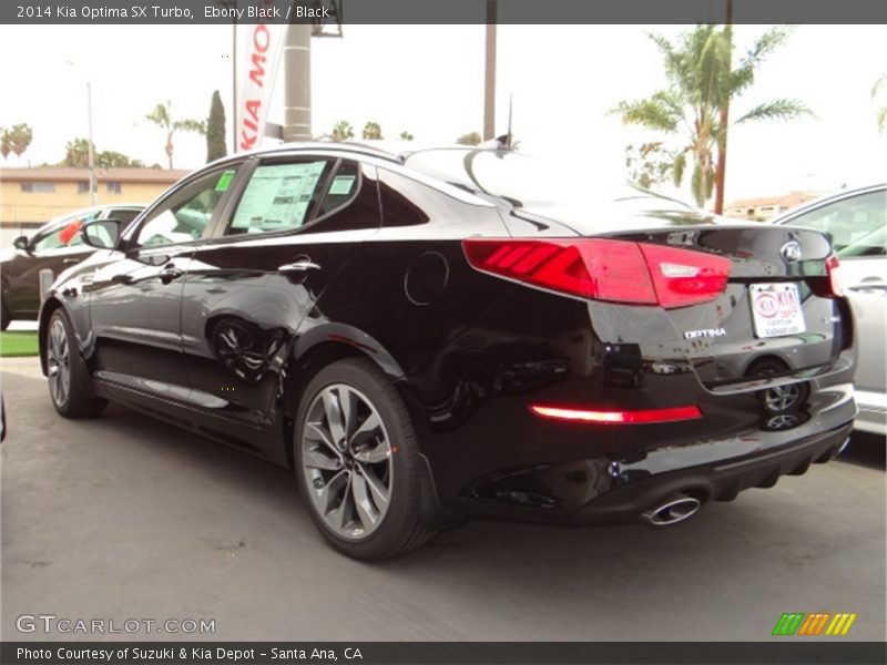 Ebony Black / Black 2014 Kia Optima SX Turbo