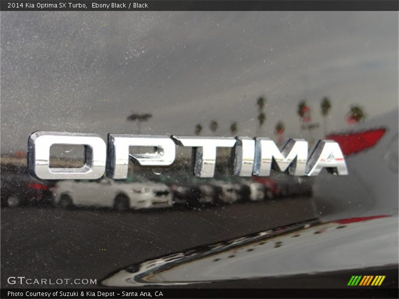 Ebony Black / Black 2014 Kia Optima SX Turbo