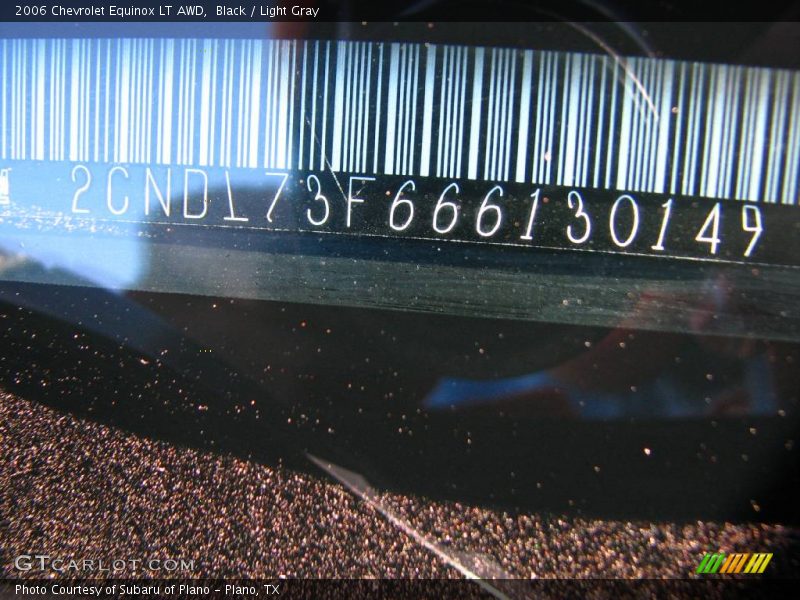 Black / Light Gray 2006 Chevrolet Equinox LT AWD