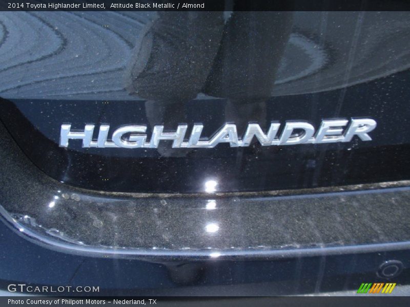 Attitude Black Metallic / Almond 2014 Toyota Highlander Limited