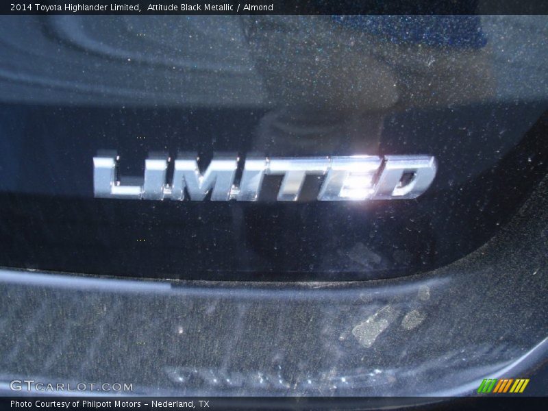 Attitude Black Metallic / Almond 2014 Toyota Highlander Limited