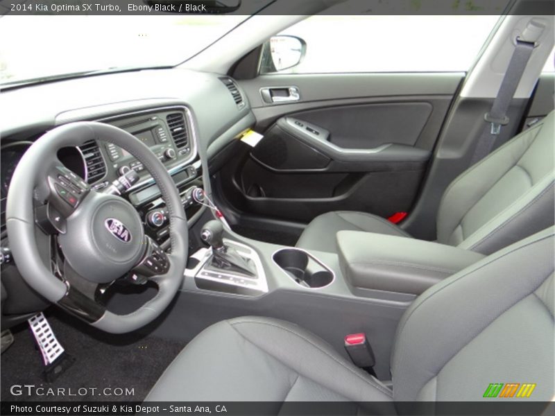 Ebony Black / Black 2014 Kia Optima SX Turbo