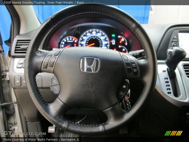 Silver Pearl Metallic / Black 2008 Honda Odyssey Touring