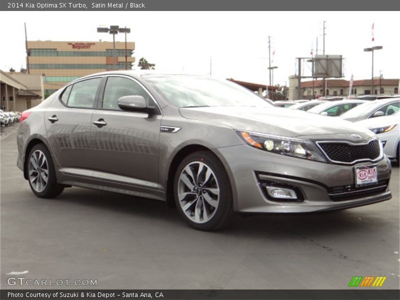 Satin Metal / Black 2014 Kia Optima SX Turbo