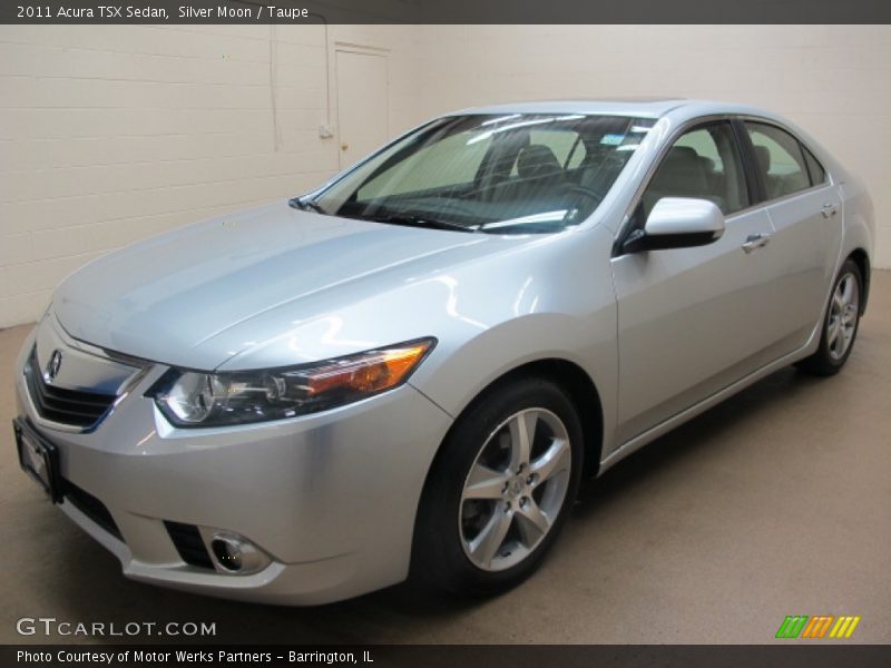 Silver Moon / Taupe 2011 Acura TSX Sedan
