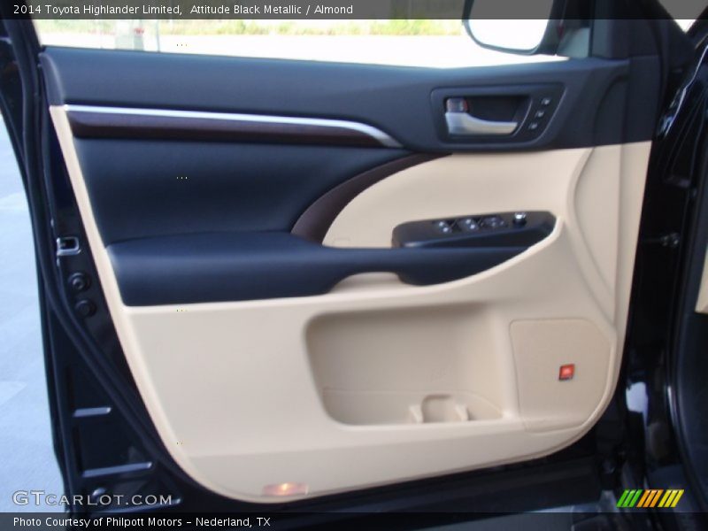 Attitude Black Metallic / Almond 2014 Toyota Highlander Limited