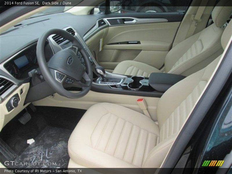  2014 Fusion SE Dune Interior
