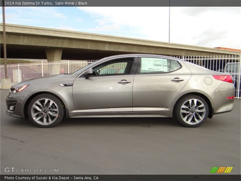 Satin Metal / Black 2014 Kia Optima SX Turbo