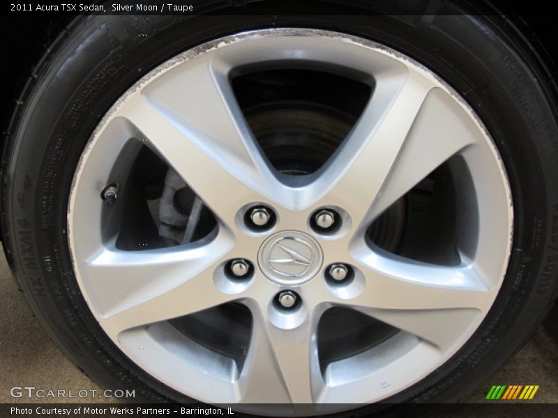 Silver Moon / Taupe 2011 Acura TSX Sedan