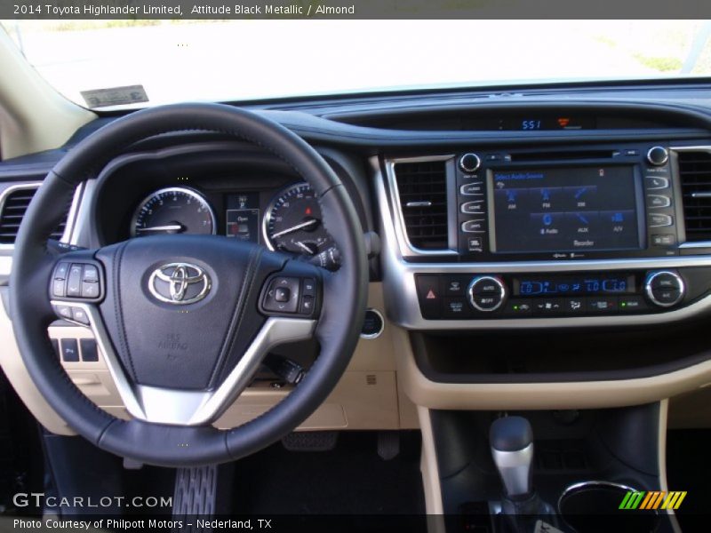 Dashboard of 2014 Highlander Limited