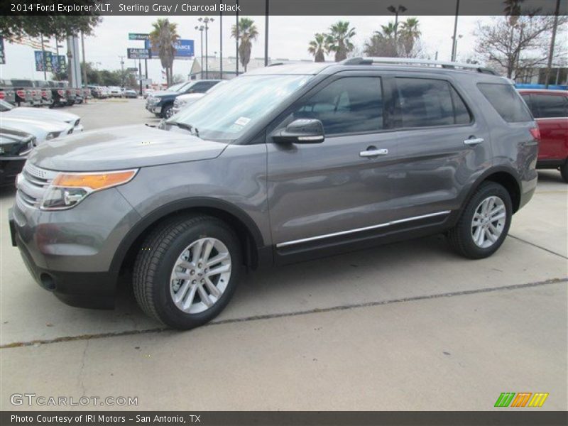 Sterling Gray / Charcoal Black 2014 Ford Explorer XLT