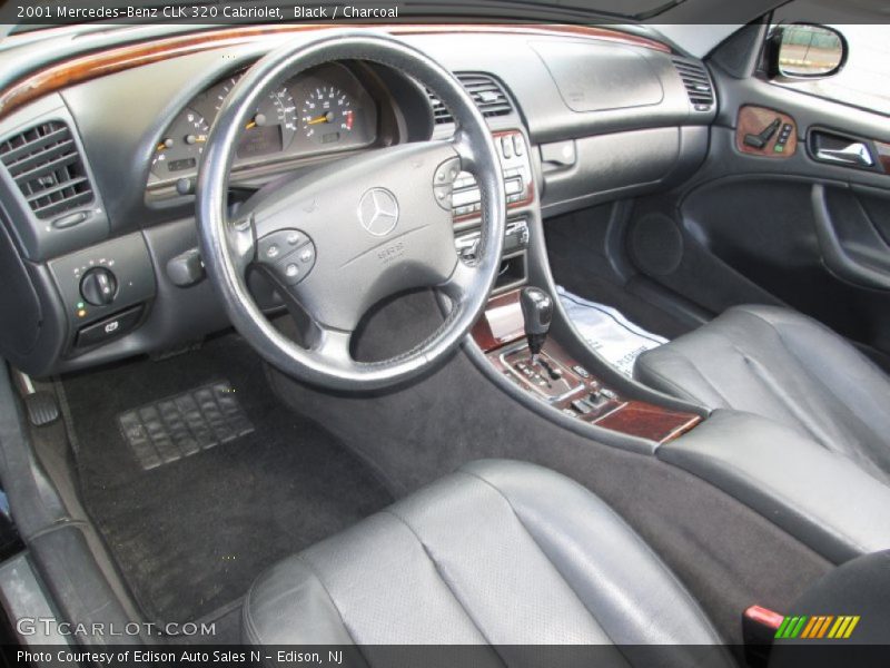 Black / Charcoal 2001 Mercedes-Benz CLK 320 Cabriolet