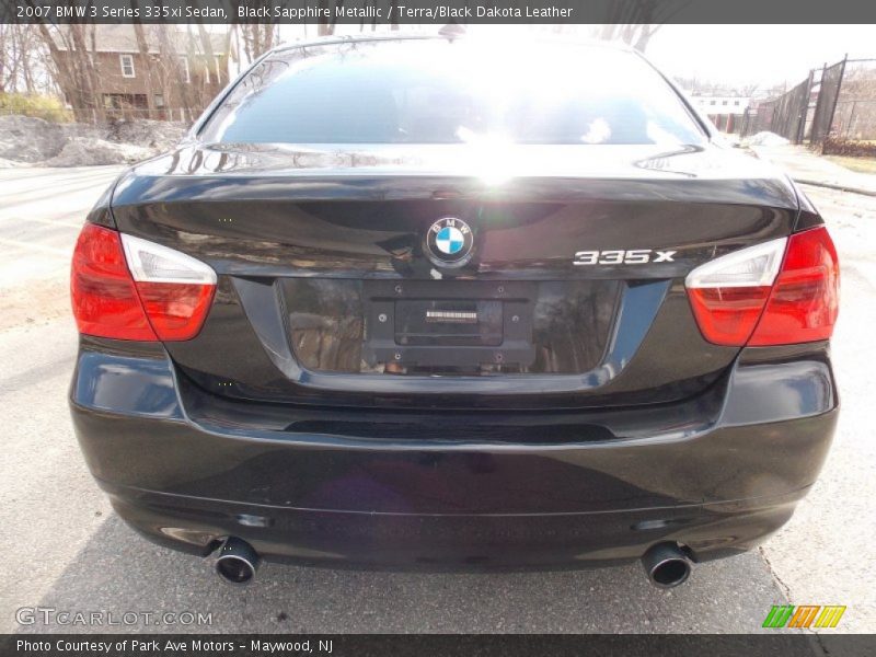 Black Sapphire Metallic / Terra/Black Dakota Leather 2007 BMW 3 Series 335xi Sedan