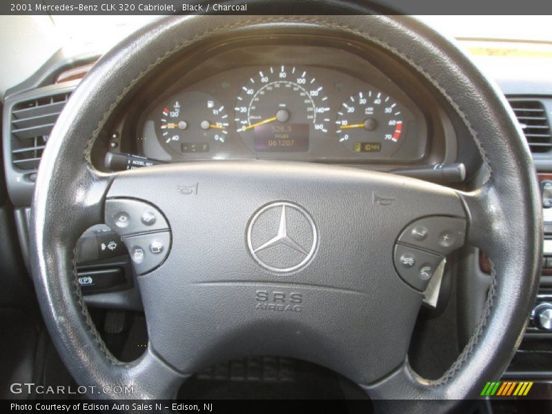 Black / Charcoal 2001 Mercedes-Benz CLK 320 Cabriolet