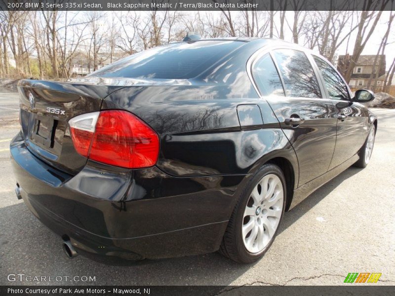 Black Sapphire Metallic / Terra/Black Dakota Leather 2007 BMW 3 Series 335xi Sedan