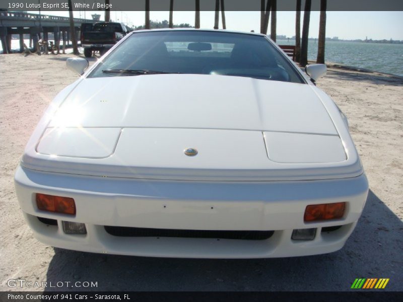 White / Beige 1990 Lotus Esprit SE