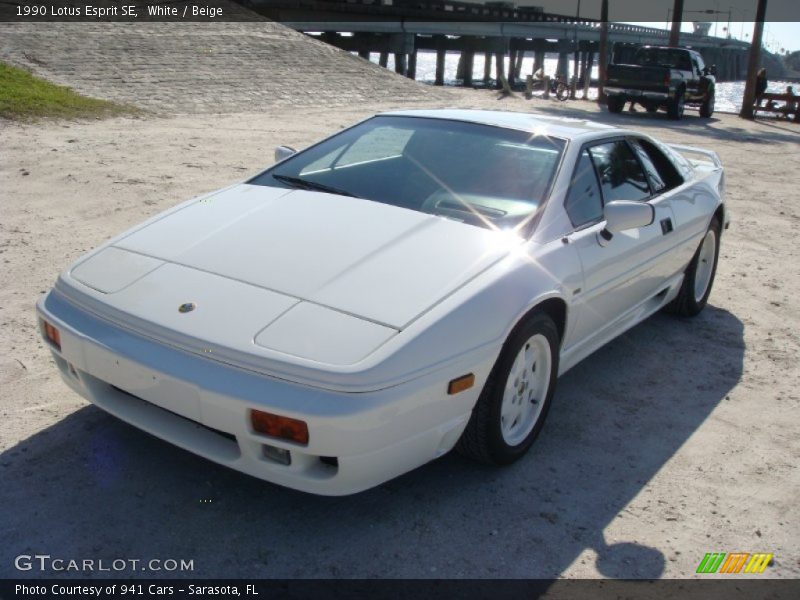 White / Beige 1990 Lotus Esprit SE
