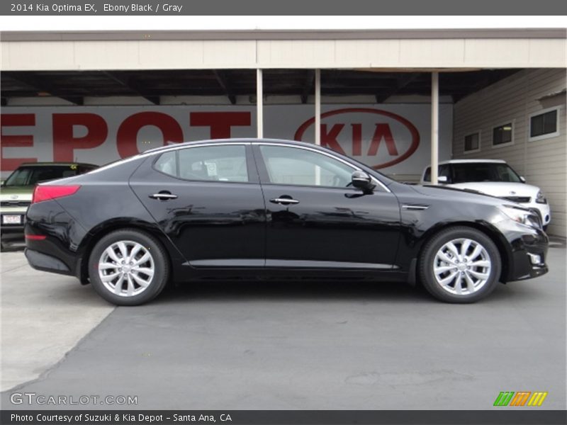 Ebony Black / Gray 2014 Kia Optima EX