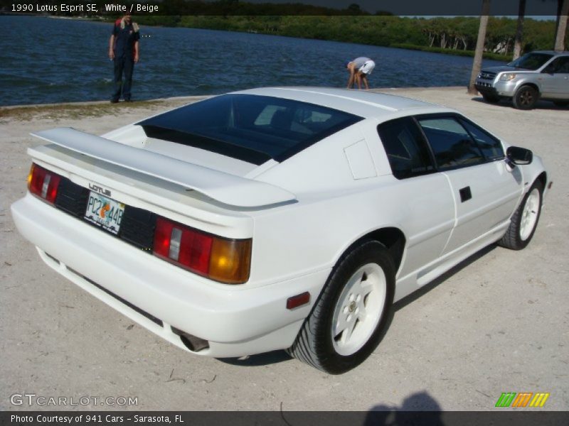 White / Beige 1990 Lotus Esprit SE